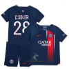 Officiële Voetbalshirt + Korte Broek Paris Saint-Germain C. Soler 28 Thuis 2023-24 - Kids